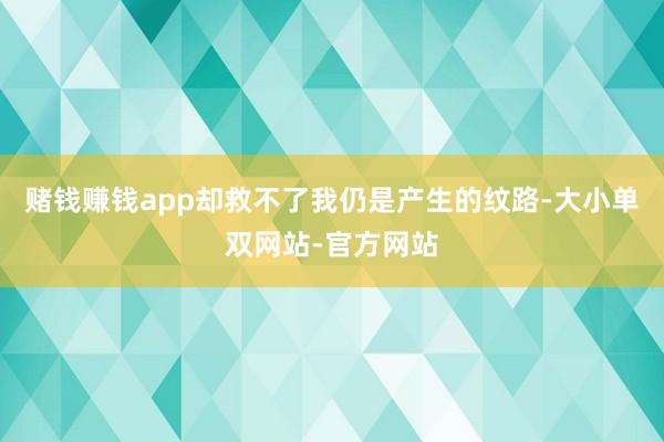 赌钱赚钱app却救不了我仍是产生的纹路-大小单双网站-官方网站