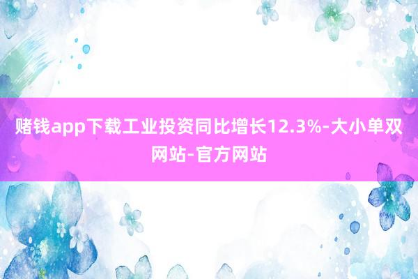 赌钱app下载工业投资同比增长12.3%-大小单双网站-官方网站